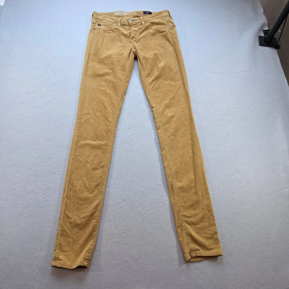 AG Adriano Goldschmied The Legging Super Skinny Corduroy Pant Mustard Yellow 24R